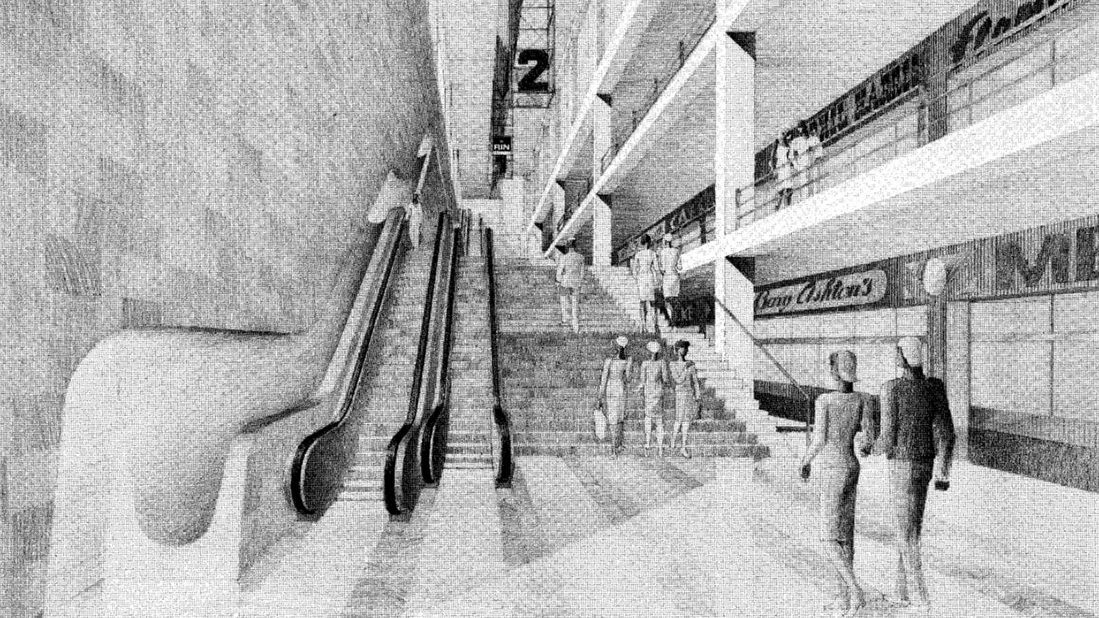 Perspektive der Mall